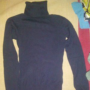 Basics Black Turtleneck Sweater - Size Medium